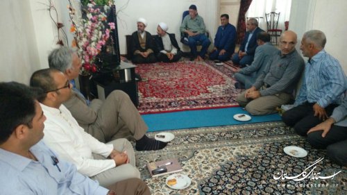 دیدار مسئولین شهرستان کلاله با خانواده معظم شهدا
