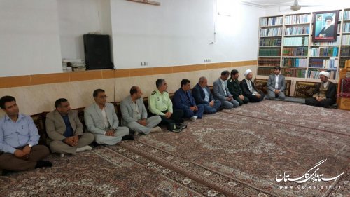 دیدار مسئولین شهرستان کلاله با امام جمعه