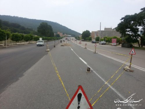 آغاز عملیات اجرایی بلوار خیابان امام خمینی (ره) نوده خاندوز