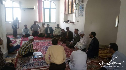 نماینده مردم مینودشت، کلاله، گالیکش و مراوه تپه با مردم صادق آباد دیدار کرد