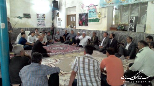 نماینده مردم مینودشت، کلاله، گالیکش و مراوه تپه با مردم صادق آباد دیدار کرد
