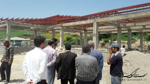 بازدید بخشدار و مدیر کل نوسازی ، توسعه و تجهیز مدارس گلستان از مدارس بخش گلیداغ