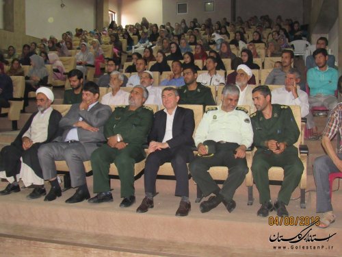 همایش گوهرعلم وعفاف در شهرستان گمیشان برگزار شد