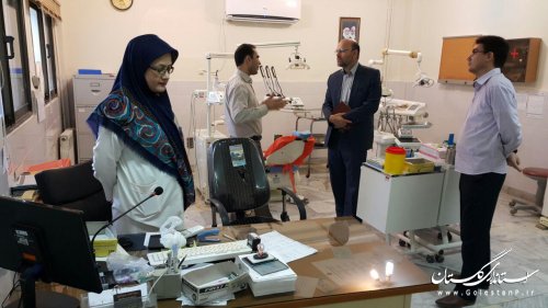 بازدید فرماندار ترکمن از درمانگاه تامین اجتماعی شهرستان