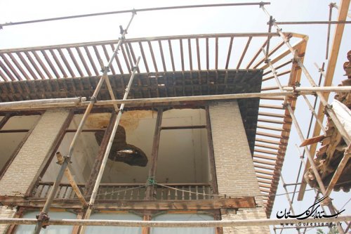 پيشرفت فيزيكي بيش از 60 درصد مرمت خانه تاريخي كبير گرگان