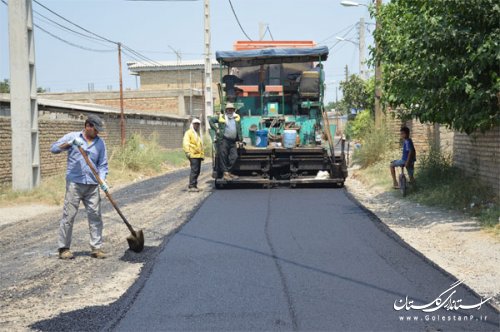 بهره برداری از آسفالت روستای گدایجه گنبد کاووس آغاز شد