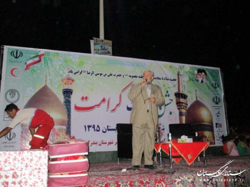 جشن دهه کرامت در ساحل بندرگز برگزار شد