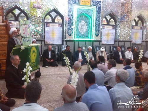 ورود کاروان خدام رضوی به همراه پرچم حرم امام رضا(ع) به شهر نوده خاندوز