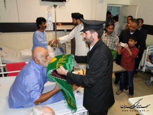 خادمان امام رضا (ع) مورد استقبال مردم و مسوولان بندرگز قرار گرفتند