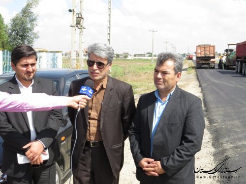 بازدید فرماندار ازاجرای پروژه های عمرانی چند روستای بخش مرکزی آق قلا