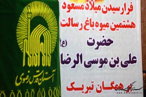 کاروان خدام و پرچم متبرک حرم رضوی وارد استانداری گلستان شد