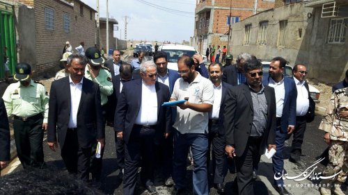 بازدید استاندار گلستان از مناطق پاکسازی شده از مواد مخدر استان