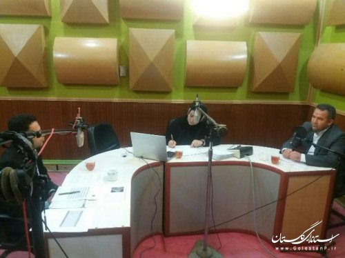 حضور فرماندار مراوه تپه در برنامه زنده رادیویی روزنه