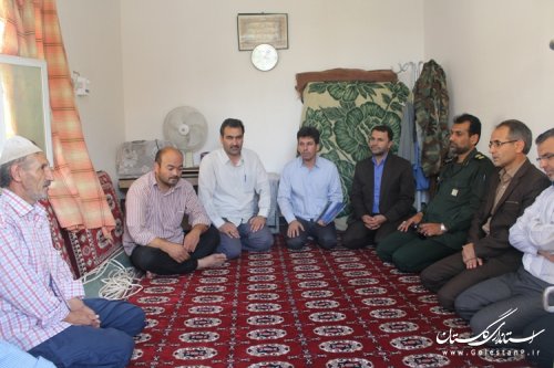 دیدار مسئولان شهرستان مراوه تپه با آزادگان و جانبازان