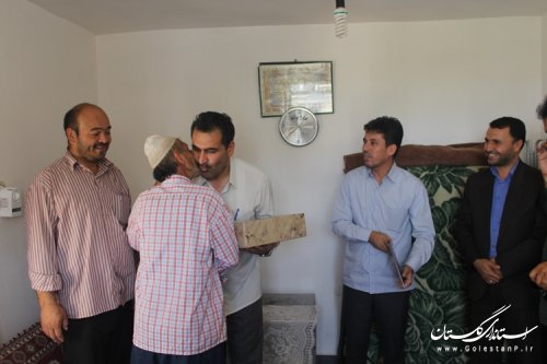 دیدار مسئولان شهرستان مراوه تپه با آزادگان و جانبازان