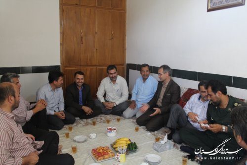 دیدار مسئولان شهرستان مراوه تپه با آزادگان و جانبازان