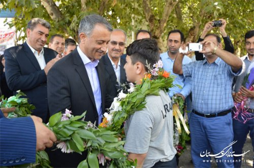 گنبدی ها از چهار نوجوان مدال آور خود در مسابقات آسیایی استقبال کردند
