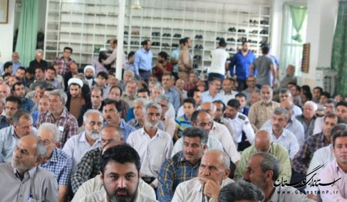 همایش مشکلات چشمه های زرین گل در علی آبادکتول برگزار شد