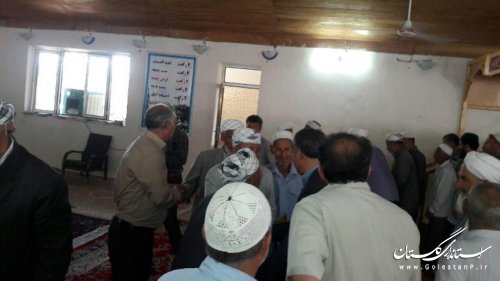 سخنرانی فرماندار مراوه تپه در نماز جمعه بخش گلیداغ