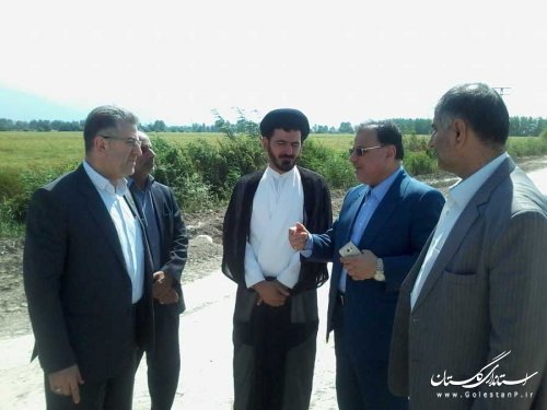 بازدید معاون سیاسی ، امنیتی استاندار از پروژه خط دوم راه آهن بندرگز - سبزدشت