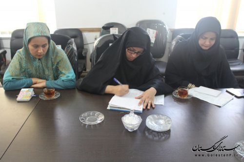 تشکیل جلسه کارگروه بانوان و خانواده شهرستان مراوه تپه