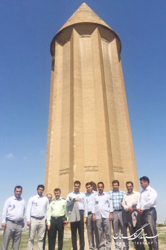 بازدید مسئولین یگان حفاظت کشور از میراث جهانی گنبدقابوس و موزه فرش