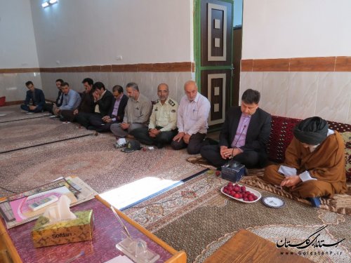 دیدار فرماندار و مسئولین ادارات با امام جمعه شهرستان گالیکش