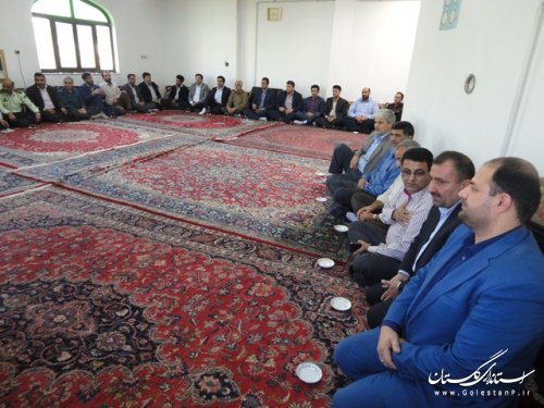 دیدار فرماندار و مدیران ادارات علی ابادکتول با امام جمعه شهرستان 