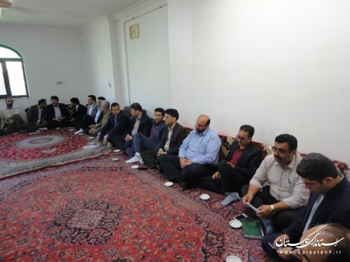 دیدار فرماندار و مدیران ادارات علی ابادکتول با امام جمعه شهرستان 