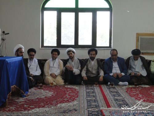 دیدار فرماندار و مدیران ادارات علی ابادکتول با امام جمعه شهرستان 