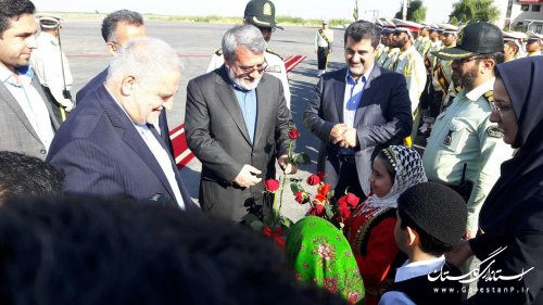 وزیر کشور دقایقی قبل وارد استان گلستان شد