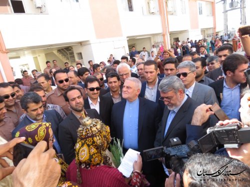 42 واحد مسکن مهر شهر آق قلا با حضور وزیر کشور افتتاح شد