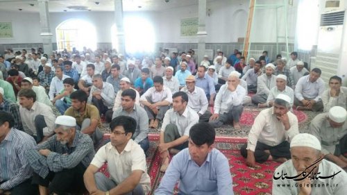 سخنرانی فرماندار در نماز جمعه شهر مراوه تپه