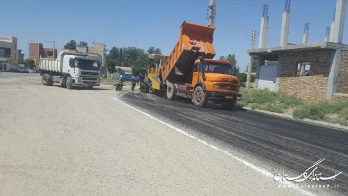 آسفالت خیابان جرجان گنبد کاووس