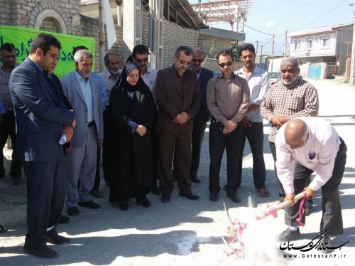 طرح هادی روستای حسین آباد کلنگ زنی شد