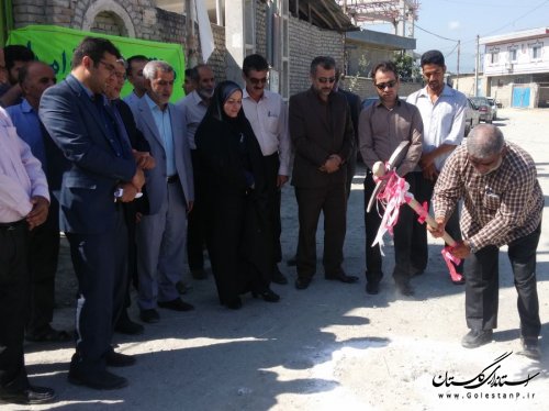 طرح هادی روستای حسین آباد کلنگ زنی شد