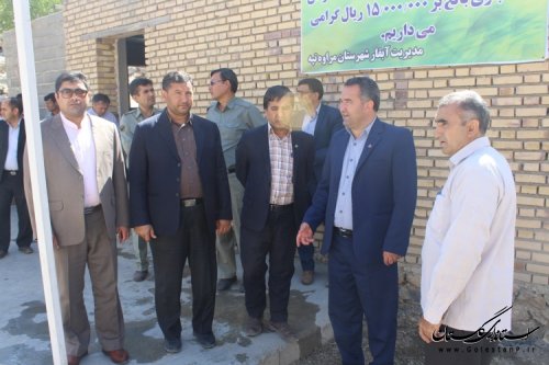 افتتاح پروژه آبرسانی روستای دولت اورلان مراوه تپه به مناسبت هفته دولت