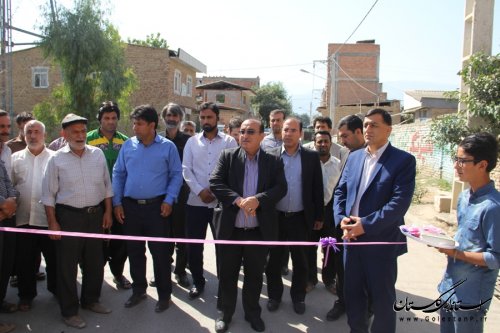 مراسم افتتاح فاز دوم طرح هادی در روستای اسلام آباد برگزار شد