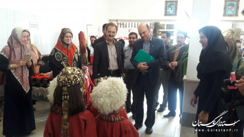 آئین افتتاح متمرکز پروژه های عمرانی اقتصادی شهرستان ترکمن برگزار شد