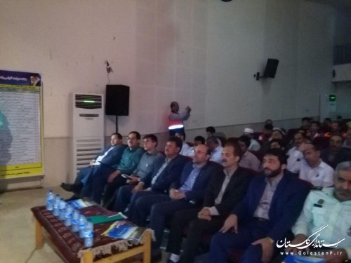 آئین افتتاح متمرکز پروژه های عمرانی اقتصادی شهرستان ترکمن برگزار شد