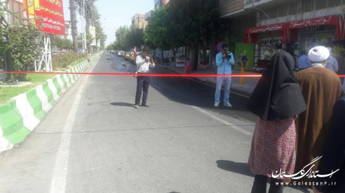 افتتاح آسفالت معابر شهر بندر ترکمن