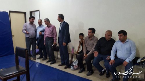 بازدید اعضای شورای اسلامی شهر فاضل آباد از اماکن و پروژه های ورزشی شهر