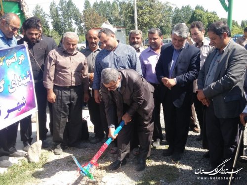 کلنگ زنی 2 پروژه عمرانی در نوکنده