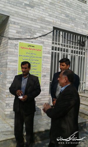 بازدید معاون فرماندار شهرستان آزادشهر از مراکز اقامتی میان مدت ترک اعتیاد