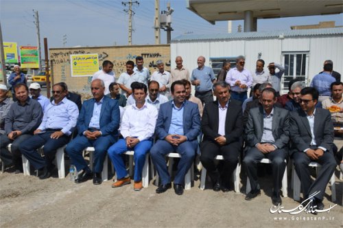 بهره برداری و کلنگ زنی دو طرح عمرانی در گنبد کاووس