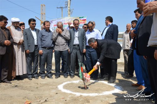 بهره برداری و کلنگ زنی دو طرح عمرانی در گنبد کاووس