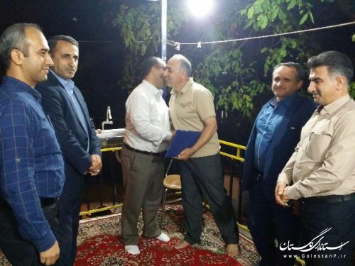حضور فرماندار علی آباد کتول در منزل همکاران