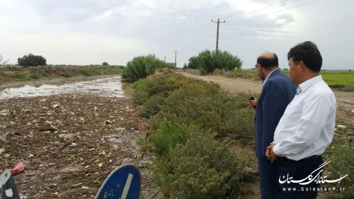 بازدید فرماندار ترکمن از روستاهای بخش مرکزی