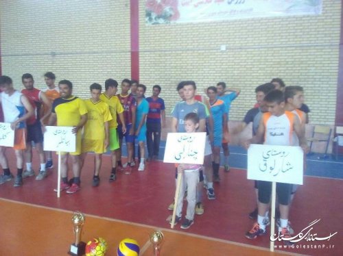 آغاز مسابقات ورزشی جام روستا قهرمان در بخش گلیداغ شهرستان مراوه تپه