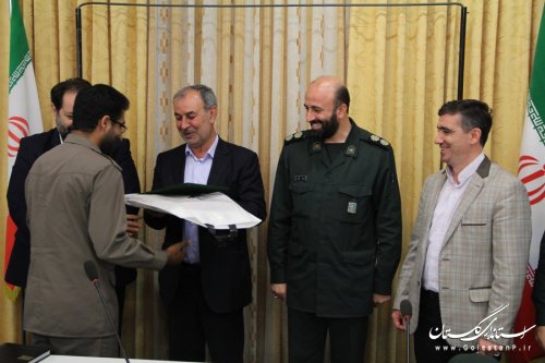 آیین تکریم و معارفه فرمانده حوزه بسیج اصناف شهرستان گرگان برگزار شد